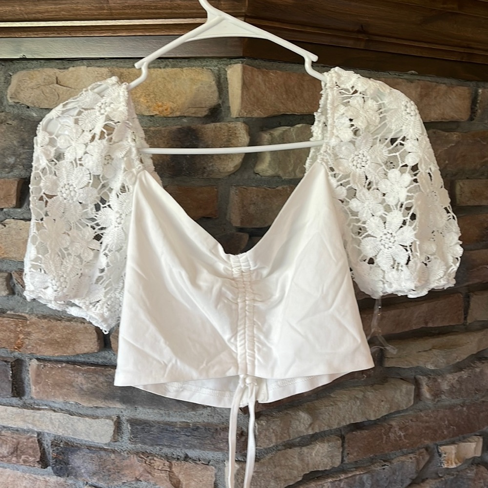 White fancy top